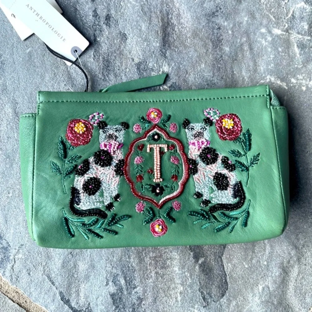 Corinne Lent for Anthropologie Monogram Pouch